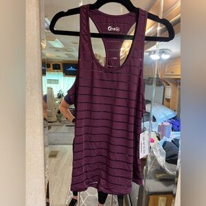 NWT Zyia Wine Havana Tank Sz Med